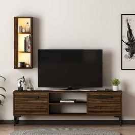 Hanah Home Soporte para TV Bien - Walnut